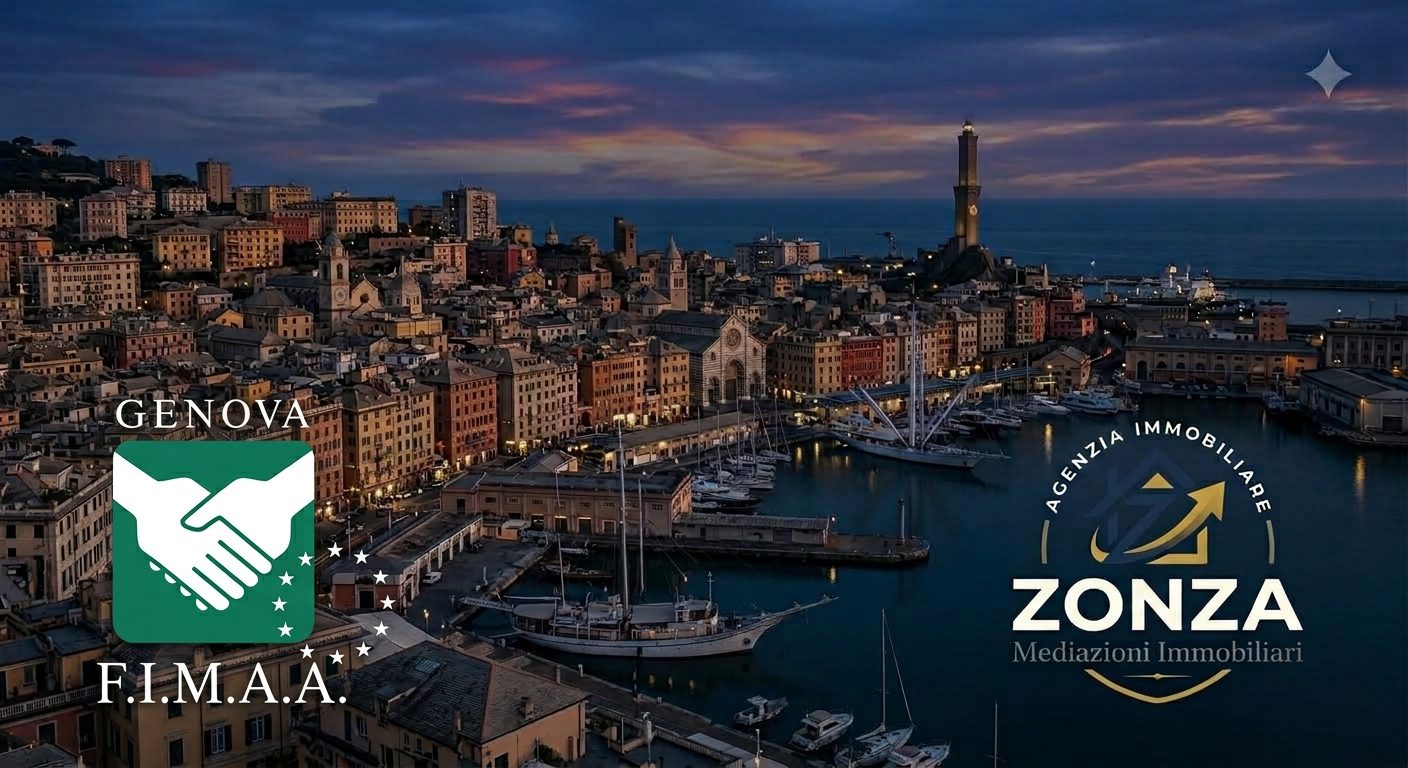 LOGO AGENZIA CON SKYLINE E LOGO FIMAA